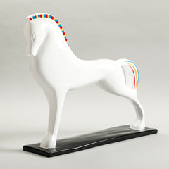 Lewis Horse Sculpture White