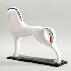 Lewis Horse Sculpture White