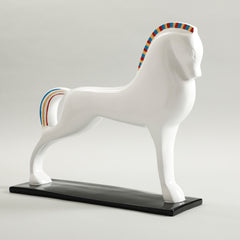 Lewis Horse Sculpture White