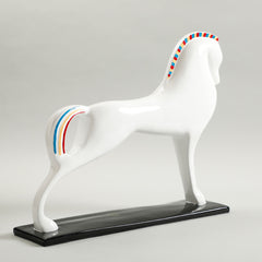 Lewis Horse Sculpture White