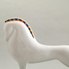 Lewis Horse Sculpture White