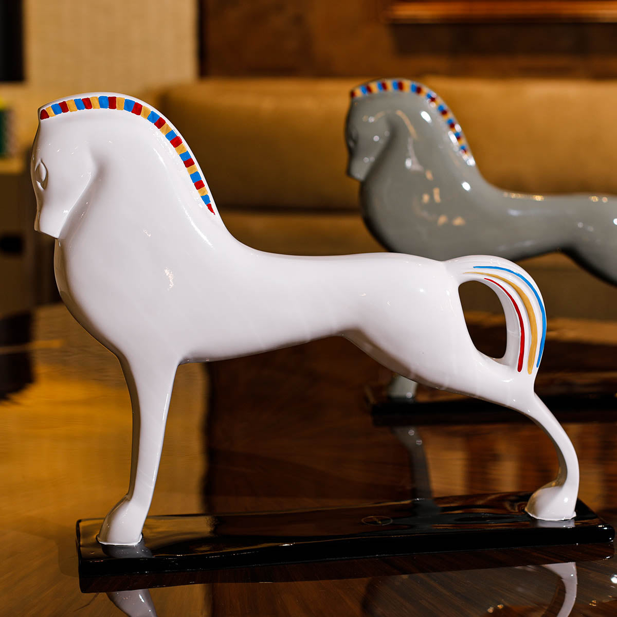 Lewis Horse Sculpture White