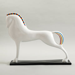 Lewis Horse Sculpture White