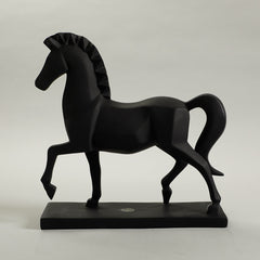 Luxor Horse Sculpture Black