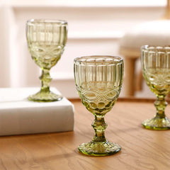 Ella Green Stem Glass Set Of 6