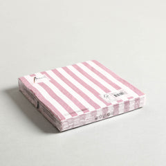 Napkin Stripes Pale Rose