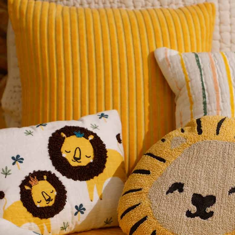 Simba Square Cushion Cover