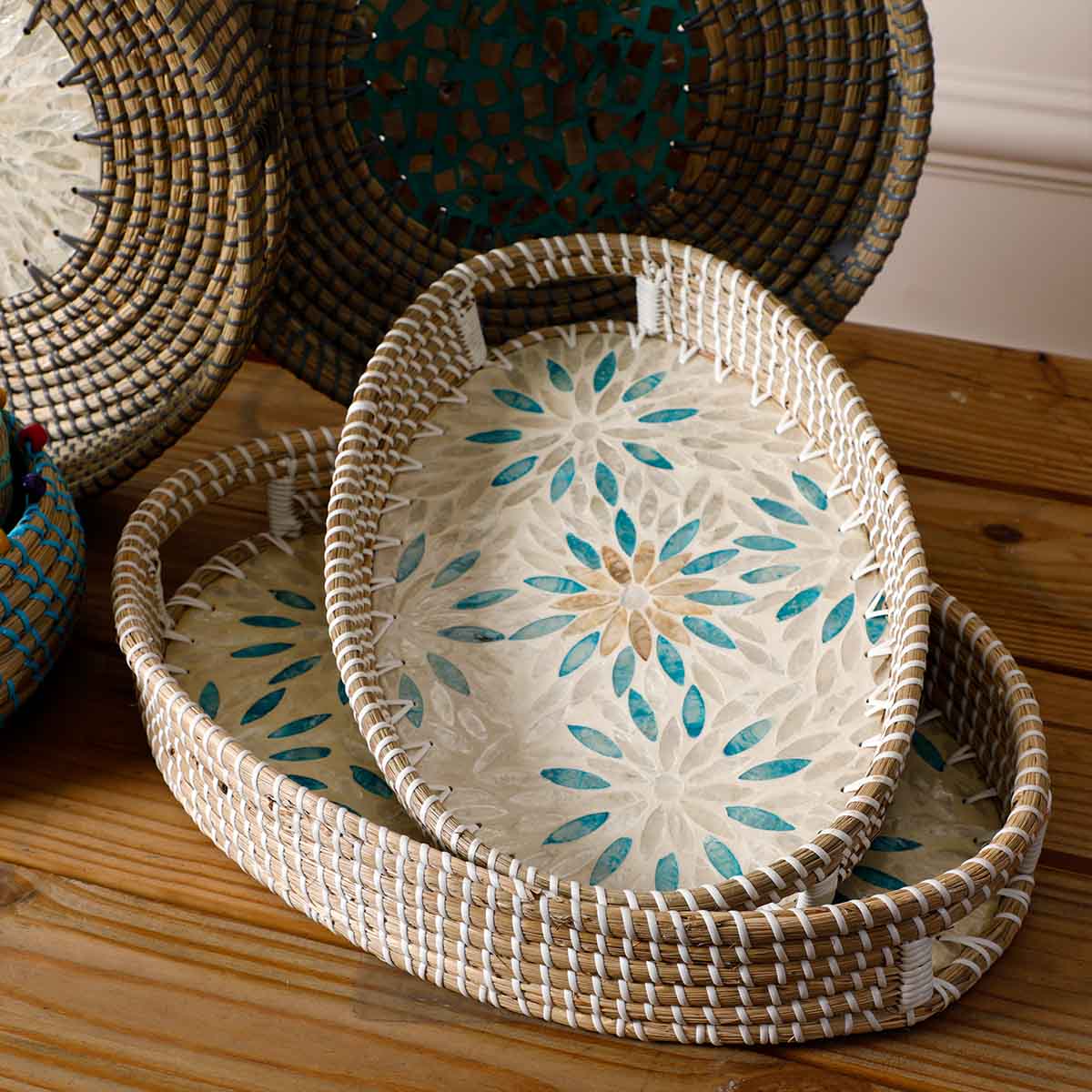 Isla Rattan Tray Small