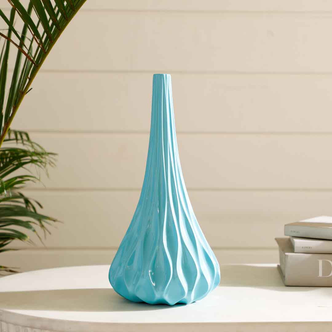 Ocean Wave Big Vase- Sea Green