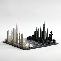 World Icons Edition Skyline Chess Set