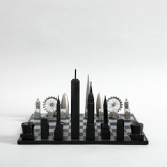 London Vs New York Edition Skyline Chess Set