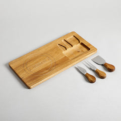 Fenna Wooden Cheese Board With Knife Set