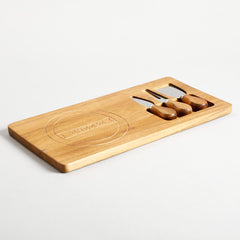 Fenna Wooden Cheese Board With Knife Set