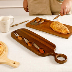 Ennis Wooden Cheese Board With Knife Set