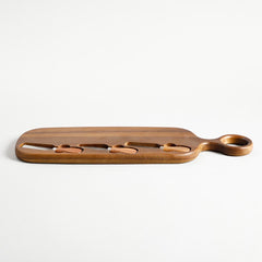 Ennis Wooden Cheese Board With Knife Set