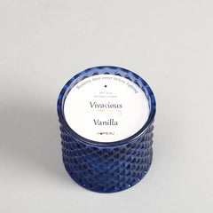 Alyona Blue Scented Candle Jar With Lid