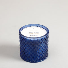 Alyona Blue Scented Candle Jar With Lid