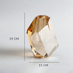 Glen Brown Crystal Vase