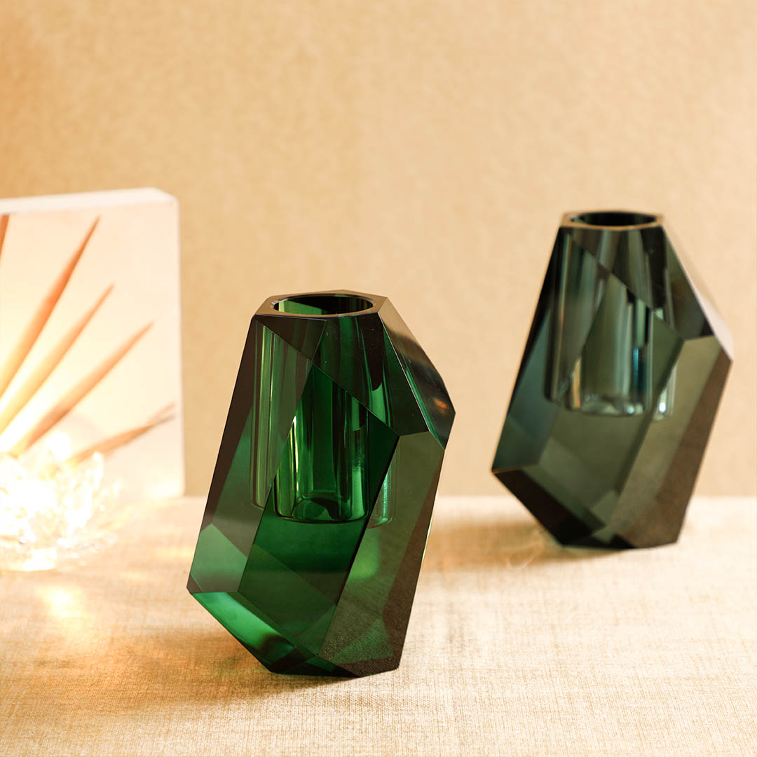 Glen Green Crystal Vase