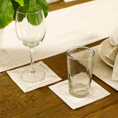 Lurex Embroidered Cocktail Napkins Set Of 6