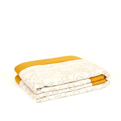 Caspian White Quilt With Sham Set