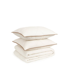 Arwen Light Beige Quilt With Sham Set