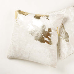 Isra Printed Ivory Cushion Cover