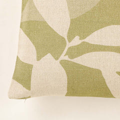 Canvas Printed Green Cushion Cover