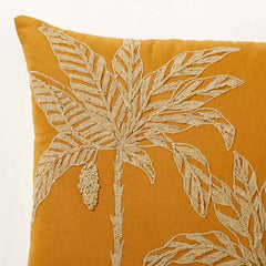 Sabira Embroidered Brown Cushion Cover