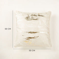 Zora Ivory Printed Cushion Cover