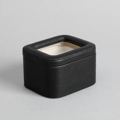 Amara Black 2 Slot Leather Watch Box