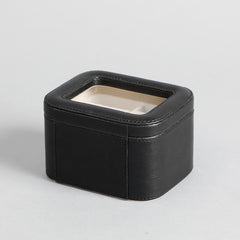 Amara Black 2 Slot Leather Watch Box