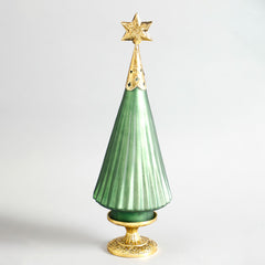 Star Christmas Glass Decorative Tree Small