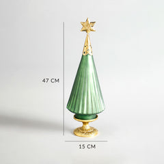 Star Christmas Glass Decorative Tree Small