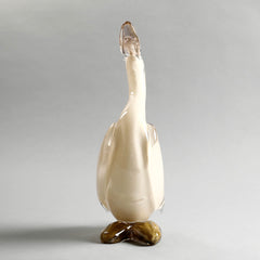 Crystal White Duck Décor Object