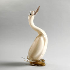 Crystal White Duck Décor Object