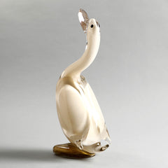 Crystal White Duck Décor Object