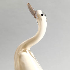 Crystal White Duck Décor Object