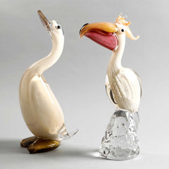 Crystal White Duck Décor Object