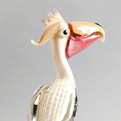 Crystal Pelican Bird Décor Object