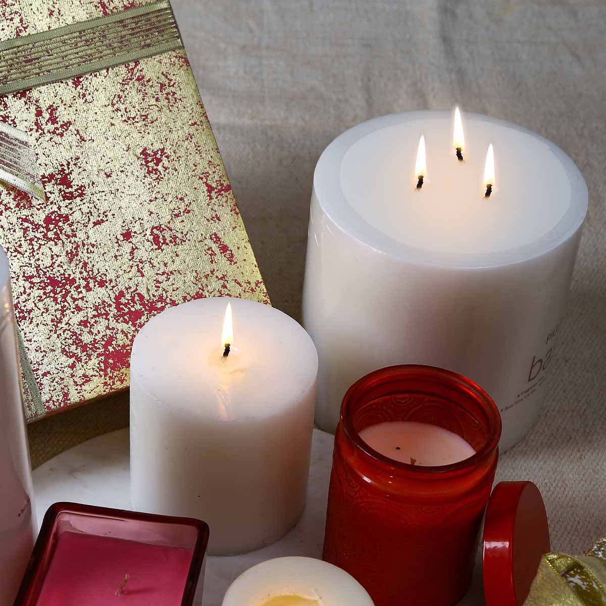 White Pillar Candle 6 x 6 Inch