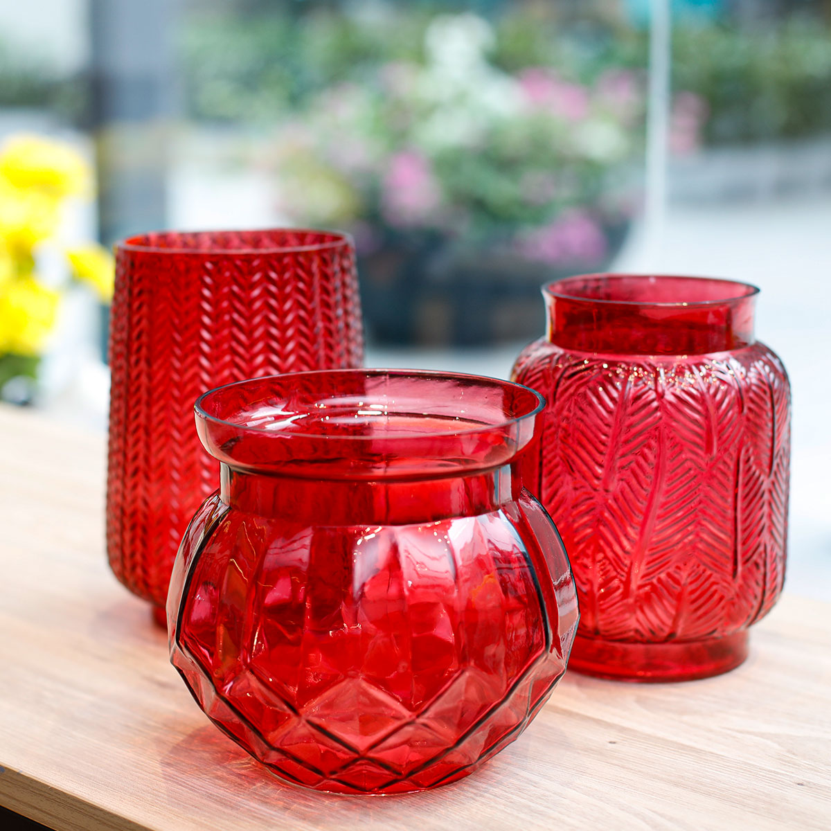 Robyn Candle Holder Red