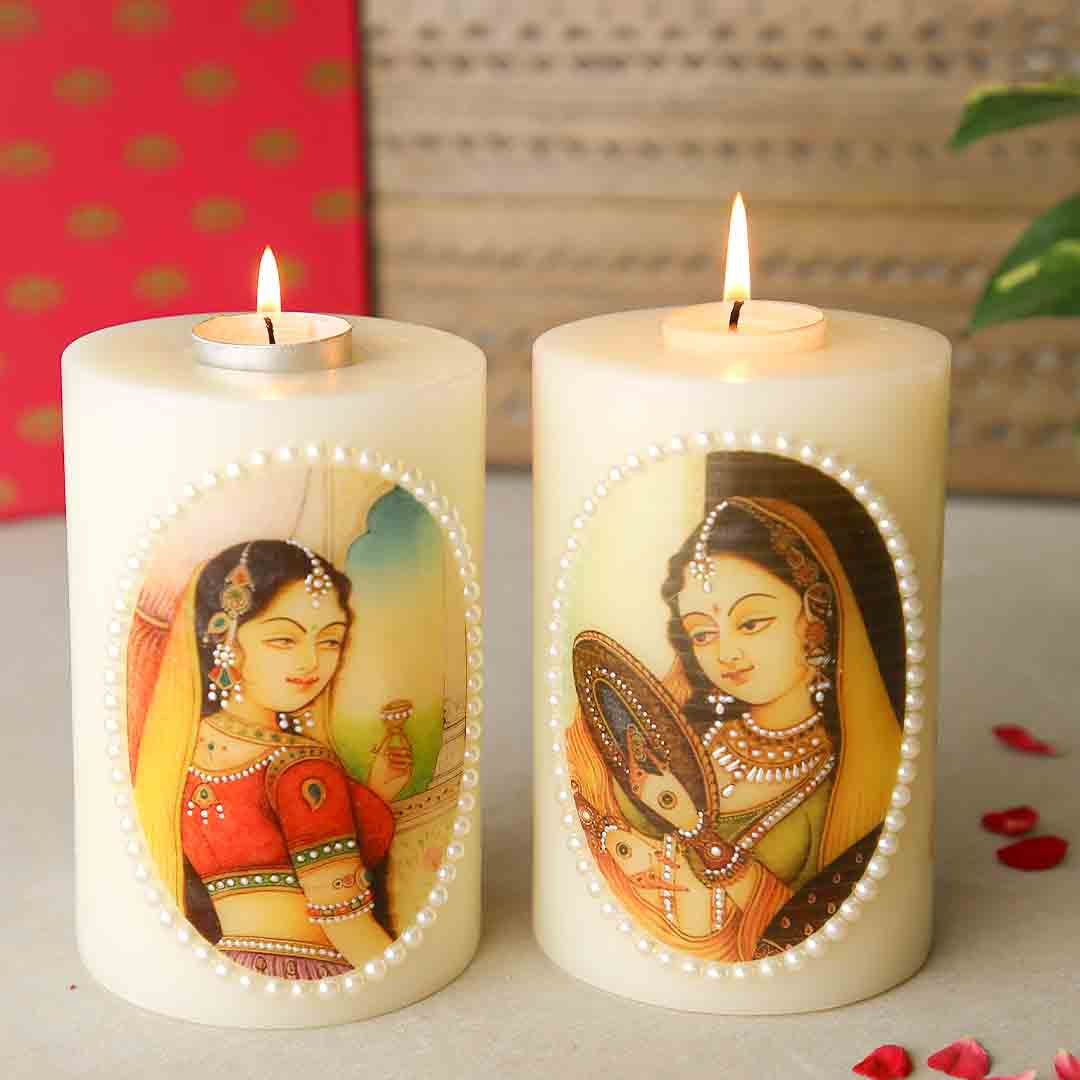 Bani Thani With Mirror Candle