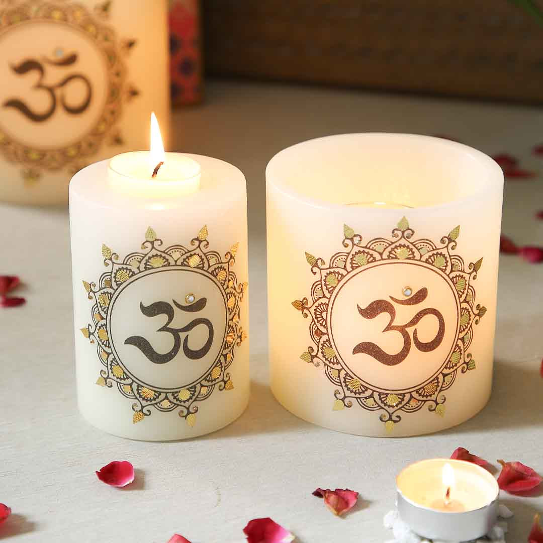 Om Design Candle Medium