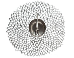 Chilewich Pressed Dahlia Mat Silver