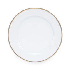 Versace White Medusa Meandre D'or Ceramic 12 Inch Service Plate