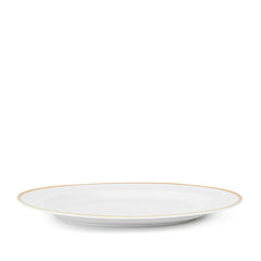 Versace White Medusa Meandre D'or Ceramic 13 Inch Rice Plate