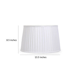 White Knife Pleated Shade Small