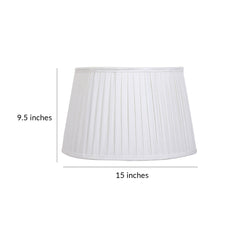 White Knife Pleated Shade Medium