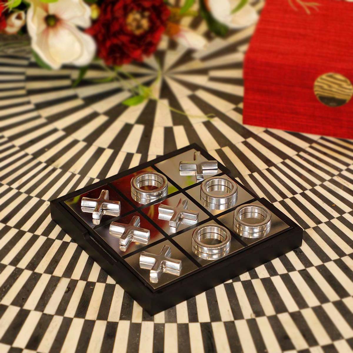 Metal Tic Tac Toe Game Set